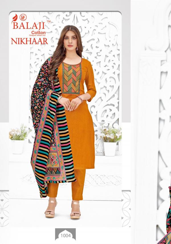 Balaji Nikhaar Cotton Designer Dress Material